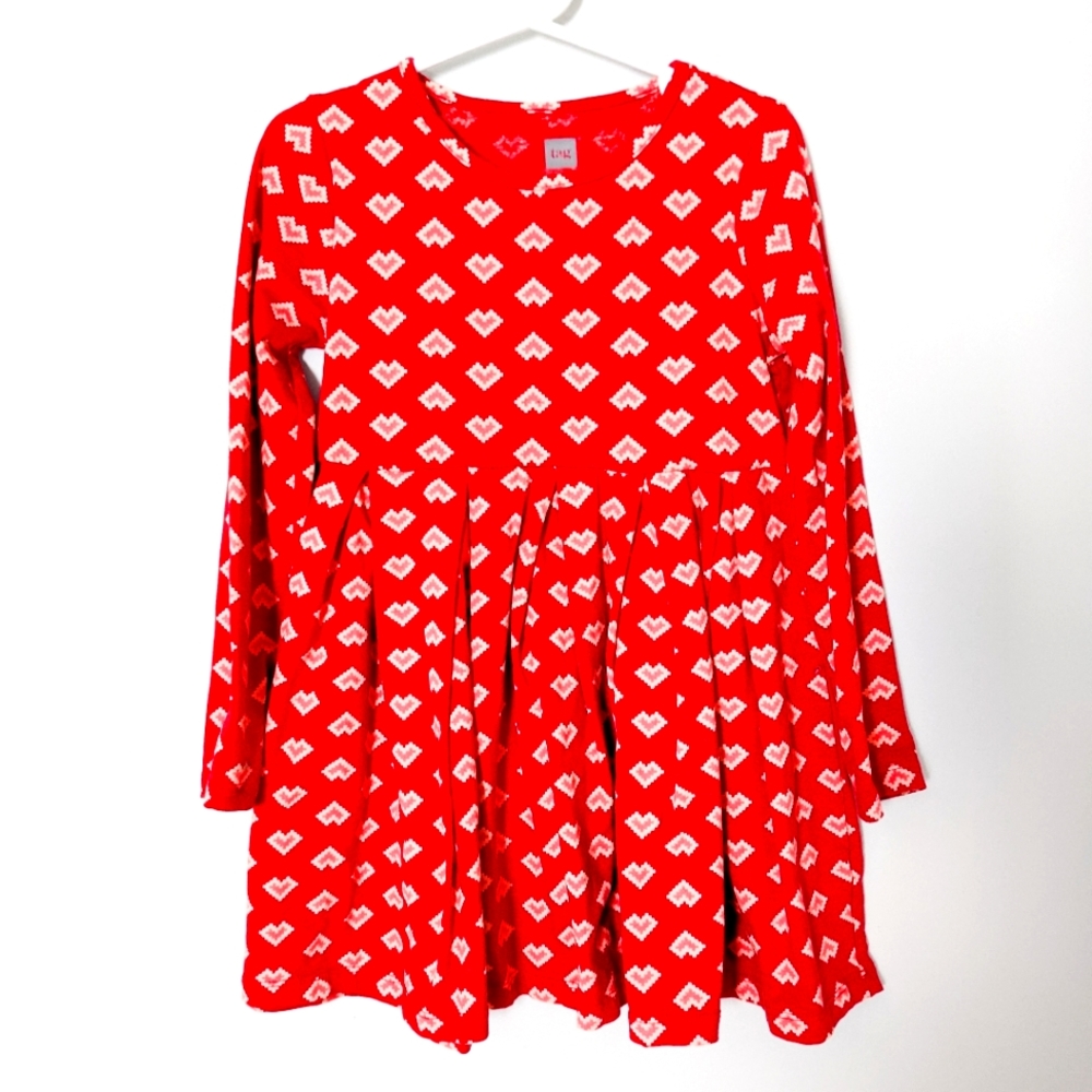 Tag Pleated Girls Dress